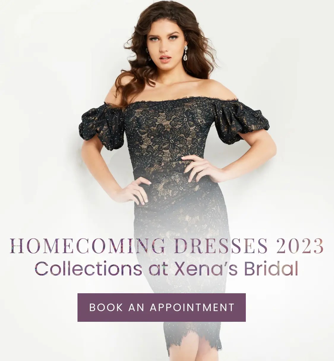 Model Wearing Jovani Homecoming Dresses