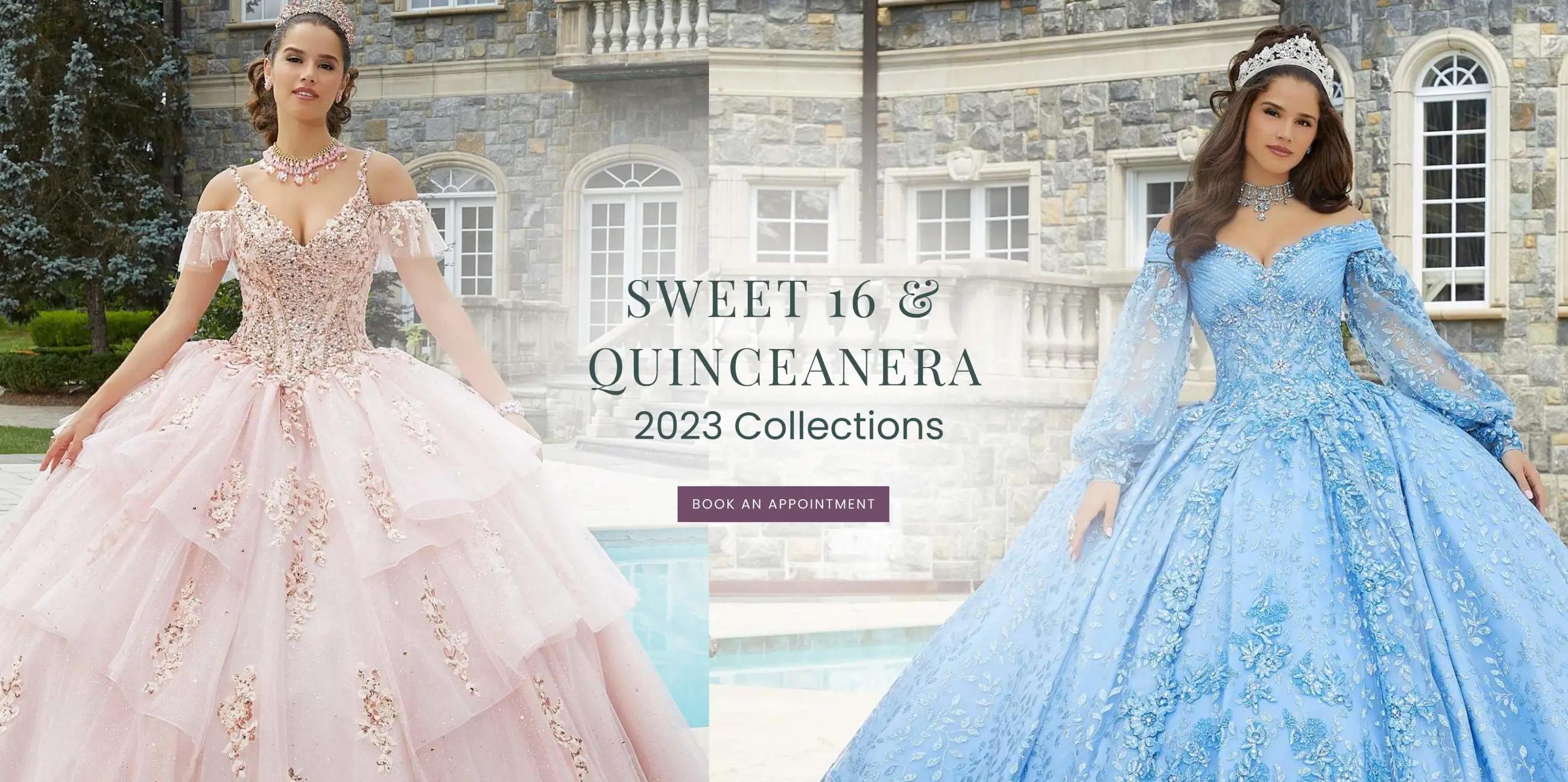 Banner Promoting Quinceanera Dresses