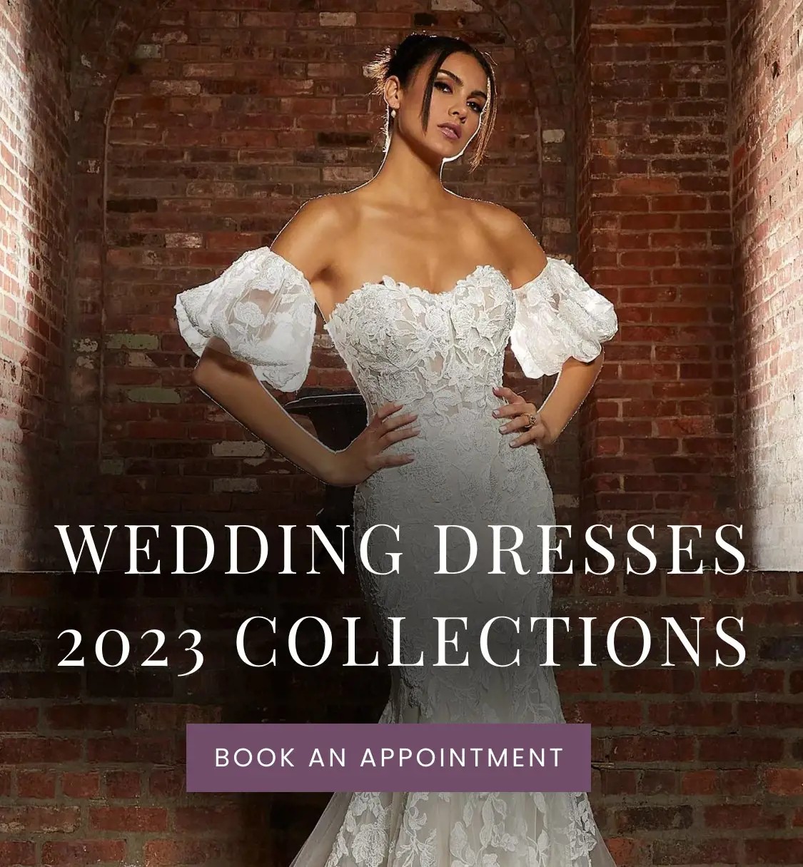 Model Wearing Wedding Dress